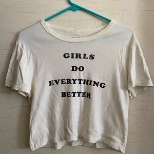 UO Future State Cropped Baby Tee Size Large